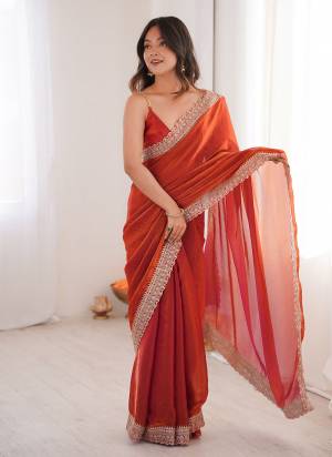 Garb These Fancy Party Wear Saree in Fine Colored.These Saree Are Fendy Satin And Blouse is Fendy Satin Fabricated.Its Beautified With Embroidery Lace Border Work.