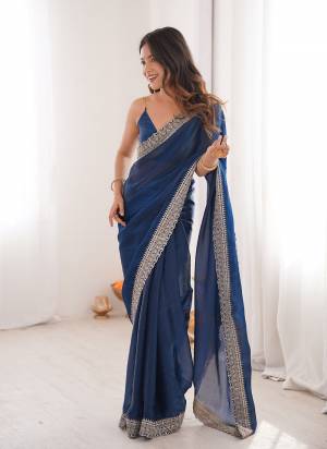 Garb These Fancy Party Wear Saree in Fine Colored.These Saree Are Fendy Satin And Blouse is Fendy Satin Fabricated.Its Beautified With Embroidery Lace Border Work.