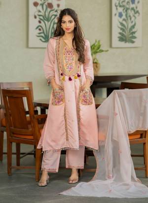 Looking These Suit in Fine Colored Pair With Bottom And Dupatta.These Top Are PV Chanderi And Bottom Are Fabricated On PV Chanderi Pair With PV Chanderi Dupatta.Its Beautified With Designer Embroidery Work.