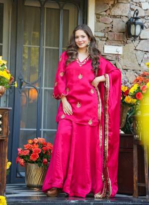 Garb These Suit in Fine Colored Pair With Bottom And Dupatta.These Top Are Fendy Silk And Bottom Are Fabricated On Fendy Silk Pair With Fendy Silk Dupatta.Its Beautified With Designer Embroidery Work.