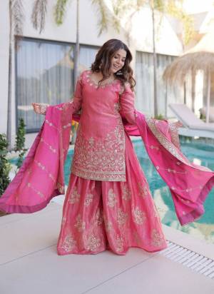 Garb These Suit in Fine Colored Pair With Bottom And Dupatta.These Top Are Fendy Silk And Bottom Are Fabricated On Fendy Silk Pair With Fendy Silk Dupatta.Its Beautified With Designer Embroidery Work.