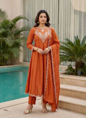 Garb These Suit in Fine Colored Pair With Bottom And Dupatta.These Top Are CP Vichitra And Bottom Are Fabricated On CP Vichitra Pair With CP Vichitra Dupatta.Its Beautified With Designer Embroidery Work.