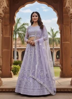 Looking These Party Wear Lehenga Choli in Fine Colored.These Lehenga And Choli Are Net And Dupatta Are Fabricated On Net Pair.Its Beautified With Designer Embroidery Work.