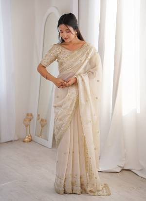 Looking These Fancy Party Wear Saree in Fine Colored.These Saree Are Fendy Satin And Blouse is Fendy Satin Fabricated.Its Beautified With Sequance Embroidery Work.