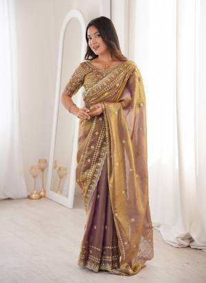 Looking These Fancy Party Wear Saree in Fine Colored.These Saree Are Fendy Satin And Blouse is Fendy Satin Fabricated.Its Beautified With Sequance Embroidery Work.