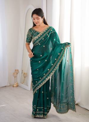 Looking These Fancy Party Wear Saree in Fine Colored.These Saree Are Fendy Satin And Blouse is Fendy Satin Fabricated.Its Beautified With Sequance Embroidery Work.