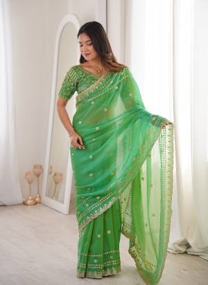 Looking These Fancy Party Wear Saree in Fine Colored.These Saree Are Fendy Satin And Blouse is Fendy Satin Fabricated.Its Beautified With Sequance Embroidery Work.