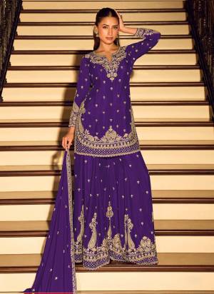 Attractive These Party Wear Free Size Stitched Plazzo Suit in Fine Colored Pair With Dupatta.These Top And Bottom Are Chinon And Dupatta Are Chinon And Pair With Santoon Inner.Its Beautified With Designer Heavy Embroidery Work.