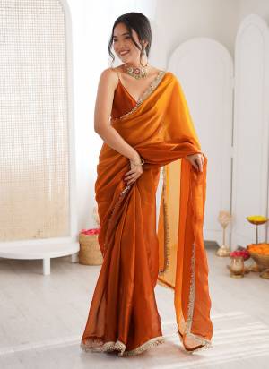 Attractive These Fancy Party Wear Saree in Fine Sheded Colored.These Saree Are Fendy Satin And Blouse is Fendy Satin Fabricated.Its Beautified With Sheded Color With Lace Border Designer.