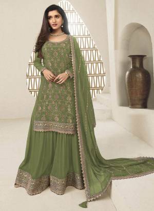 Attractive These Party Wear Free Size Stitched Plazzo Suit in Fine Colored Pair With Dupatta.These Top And Bottom Are Chinon And Dupatta Are Chinon And Pair With Crepe Inner.Its Beautified With Designer Embroidery Work.