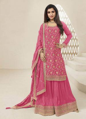 Attractive These Party Wear Free Size Stitched Plazzo Suit in Fine Colored Pair With Dupatta.These Top And Bottom Are Chinon And Dupatta Are Chinon And Pair With Crepe Inner.Its Beautified With Designer Embroidery Work.