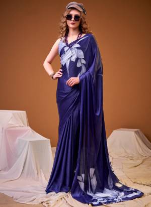 Looking These Festive And Party Wear Saree in Fine Colored.These Saree And Blouse is Fabricated On Satin Silk.Its Beautified With Designer Floral Printed.