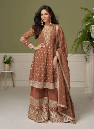 Attractive These Party Wear Free Size Stitched Plazzo Suit in Fine Colored Pair With Dupatta.These Top And Dupatta Are Georgette And Bottom Are Georgette.Its Beautified With Designer Embroidery,Hand Work.