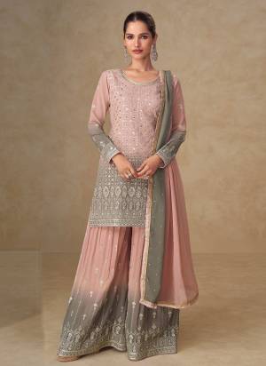 Attractive These Party Wear Free Size Stitched Plazzo Suit in Fine Colored Pair With Dupatta.These Top And Dupatta Are Georgette And Bottom Are Georgette.Its Beautified With Designer Embroidery Work.