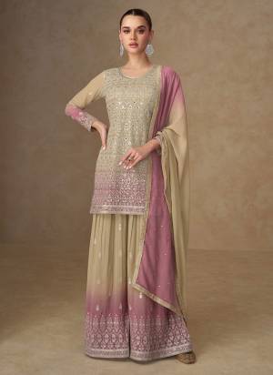 Attractive These Party Wear Free Size Stitched Plazzo Suit in Fine Colored Pair With Dupatta.These Top And Dupatta Are Georgette And Bottom Are Georgette.Its Beautified With Designer Embroidery Work.