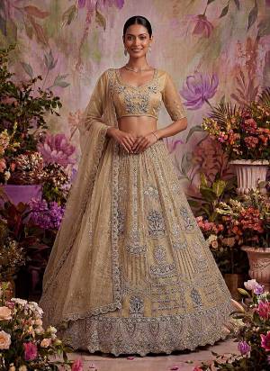 For A Fancy Designer Look,Grab These Lehenga Choli With Dupatta in Fine Colored.These Lehenga And Choli Are Net And Dupatta Are Fabricated On Soft Net Pair.Its Beautified With Fancy Jari,Sequance,Dori,Multy Thread Embroidery Work. 