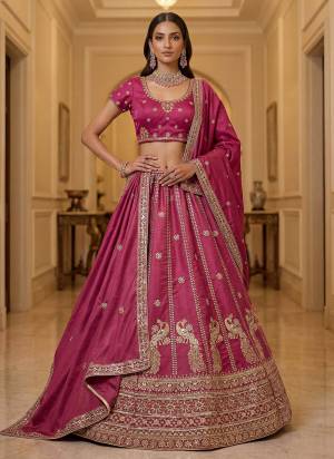 For A Fancy Designer Look,Grab These Lehenga Choli With Dupatta in Fine Colored.These Lehenga And Choli Are Silk And Dupatta Are Fabricated On Silk Pair.Its Beautified With Fancy Jari,Sequance Embroidery,Lace Work. 