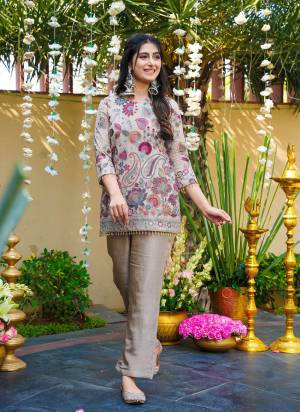 Looking These Suit in Fine Colored Pair With Bottom .These Top Are NC Vichitra Silk And Bottom Are Fabricated On NC Vichitra Silk Pair.Its Beautified With Designer Embroidery Work.