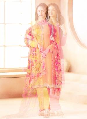 Attractive These Party Wear Designer Salwar Suit in Fine Colored Pair With Bottom And Dupatta.These Top Are Chiffon And Dupatta Are Fabricated On Chiffon Pair With Santoon Bottom.Its Beautified With Designer Beads Embroidery Work With Digital Printed Dupatta.