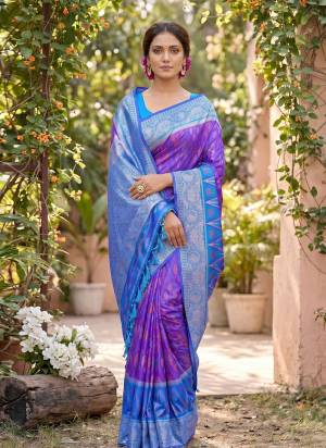 Garb These Fastive And Party Wear Saree in Fine Colored.These Saree And Blouse is Fabricated On Soft Silk.Its Beautified With Woven Resham Designer.