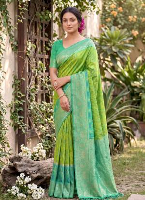 Garb These Fastive And Party Wear Saree in Fine Colored.These Saree And Blouse is Fabricated On Soft Silk.Its Beautified With Woven Resham Designer.