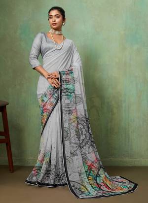 Garb These Fancy Party Wear Saree in Fine Colored.These Saree Are Georgette And Blouse is Georgette Fabricated.Its Beautified With Designer Printed With Sparkel.