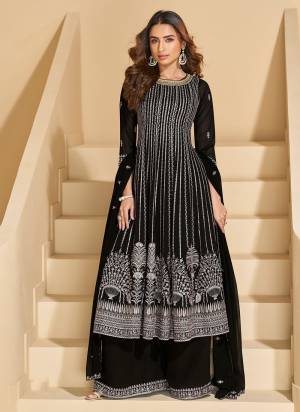 Attractive These Party Wear Free Size Stitched Plazzo Suit in Fine Colored Pair With Dupatta.These Top And Bottom Are Georgette And Dupatta Are Georgette Pair.Its Beautified With Designer Heavy Embroidery Work.