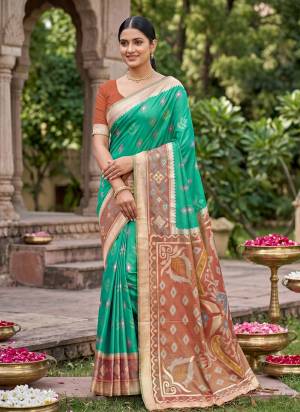 Garb These Fastive And Party Wear Saree in Fine Colored.These Saree And Blouse is Fabricated On Soft Silk.Its Beautified With Woven Resham Designer.