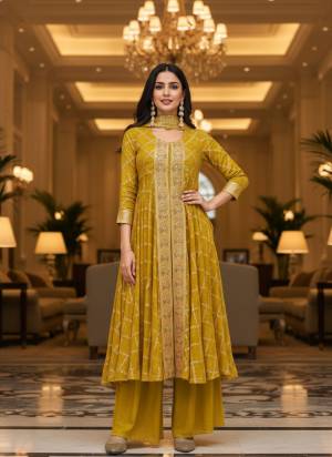 Looking These Party Wear Free Size Stitched Plazzo Suit in Fine Colored Pair.These Top Are Viscose Jacquard And Botton And Dupatta Are Georgette Fabric.Its Beautified With Woven Jacquard Designer With Embroidery Work.