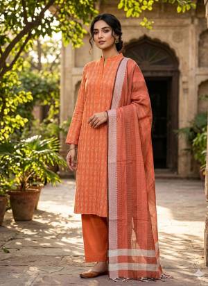 Garb This Suits In Lovely Color.Its Pretty Top Is Cotton Based Paired Bottom Cotton And Cotton Fabricated Dupatta Are Wevon Designer. Which Gives An Attractive To The Dress.