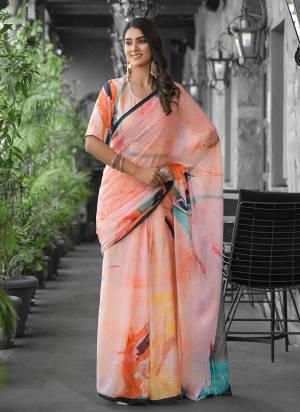 Attrective These Party Wear Gown With Saree in Fine Colored.These Saree Are Imported Georgette And Blouse is Fabricated On Imported Georgette Pair.Its Beautified With Designer Digital Printed Printed.