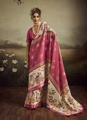 Looking These Fancy Party Wear Saree in Fine Colored.These Saree Are Jacquard Silk And Blouse is Jacquard Silk Fabricated.Its Beautified With Woven Border Designer With Floral Printed.