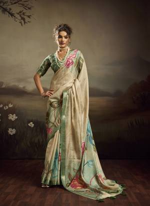 Looking These Fancy Party Wear Saree in Fine Colored.These Saree Are Jacquard Silk And Blouse is Jacquard Silk Fabricated.Its Beautified With Woven Border Designer With Floral Printed.