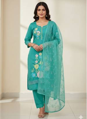 Garb This Suits In Lovely Color.Its Pretty Top Is Roman Silk Based Paired Bottom Santoon And Naznin Fabricated Dupatta Are Designer Embroidery Work. Which Gives An Attractive To The Dress.