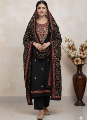 Looking This Suits In Lovely Color.Its Pretty Top Is Roman Silk Based Paired Bottom Santoon And Dyble Chanderi Fabricated Dupatta Are Designer Embroidery Work. Which Gives An Attractive To The Dress.