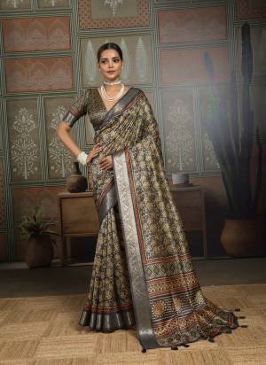 Looking These Fancy Party Wear Saree in Fine Colored.These Saree Are Silk And Blouse is Silk Fabricated.Its Beautified With Woven Border Designer With Printed.