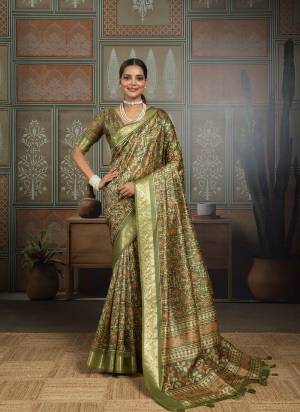 Looking These Fancy Party Wear Saree in Fine Colored.These Saree Are Silk And Blouse is Silk Fabricated.Its Beautified With Woven Border Designer With Printed.