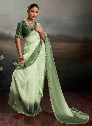 Garb These Fancy Party Wear Saree in Fine Colored.These Saree Are Satin And Blouse is Satin Fabricated.Its Beautified With Pedding Color Designer With Embroidery Work Blouse.