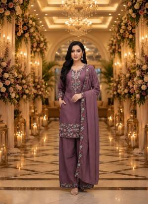 Looking These Party Wear Free Size Stitched Plazzo Suit in Fine Colored Pair.These Top Are Roman Simmer And Botton And Dupatta Are Roman Simmer Fabric.Its Beautified With Designer Multy Thread Embroidery,Zarcon Work.