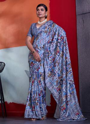 Garb These Fancy Party Wear Saree in Fine Colored.These Saree Are Cotton Crepe And Blouse is Cotton Crepe Fabricated.Its Beautified With Designer Printed.