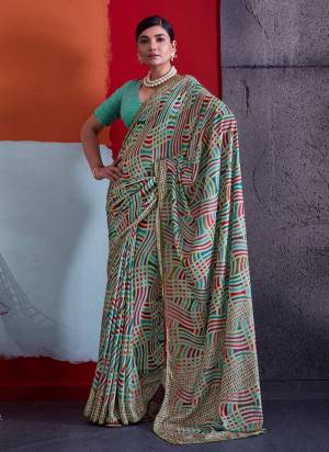 Garb These Fancy Party Wear Saree in Fine Colored.These Saree Are Cotton Crepe And Blouse is Cotton Crepe Fabricated.Its Beautified With Designer Printed.