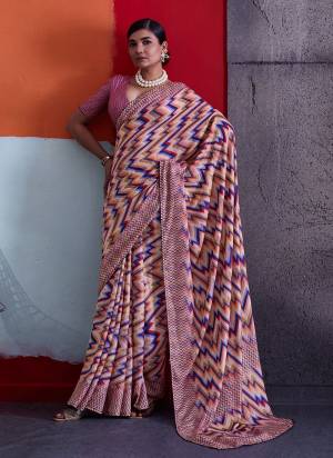 Garb These Fancy Party Wear Saree in Fine Colored.These Saree Are Cotton Crepe And Blouse is Cotton Crepe Fabricated.Its Beautified With Designer Printed.