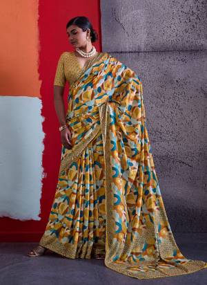Garb These Fancy Party Wear Saree in Fine Colored.These Saree Are Cotton Crepe And Blouse is Cotton Crepe Fabricated.Its Beautified With Designer Printed.