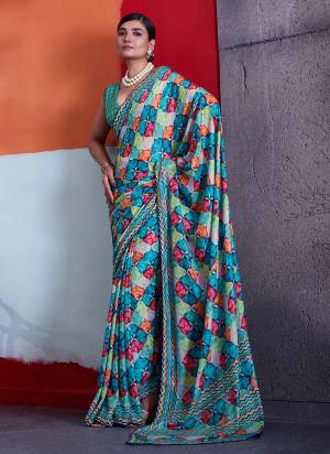 Garb These Fancy Party Wear Saree in Fine Colored.These Saree Are Cotton Crepe And Blouse is Cotton Crepe Fabricated.Its Beautified With Designer Printed.