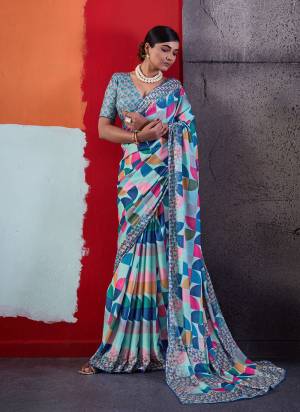 Garb These Fancy Party Wear Saree in Fine Colored.These Saree Are Cotton Crepe And Blouse is Cotton Crepe Fabricated.Its Beautified With Designer Printed.