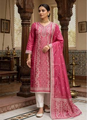 Looking These Suit in Fine Colored Pair With Bottom And Dupatta.These Top Are Banarasi Cotton And Dupatta Are Fabricated On Banarasi Cotton Pair With Rayon Bottom.Its Beautified With Woven Jacquard Designer,Hand Work.