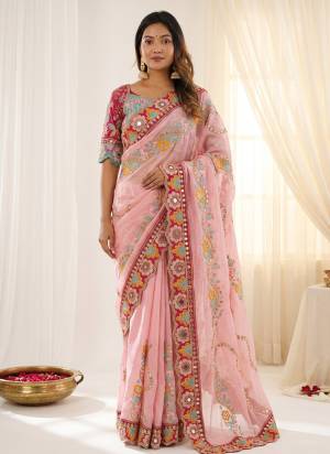 Garb These Party Wear Saree in Fine Colored.These Saree Are Rangoli Silk And Blouse is Fabricated On Mono Banglori.Its Beautified With Designer Sequance,Dori,Mirror Embroidery Work.