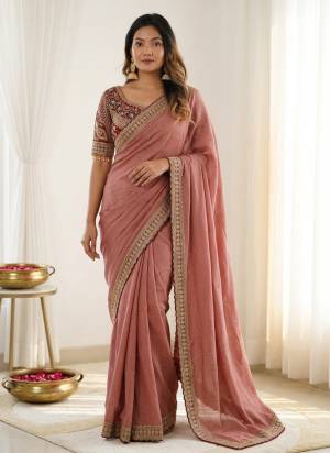 Looking These Party Wear Saree in Fine Colored.These Saree Are Rangoli Silk And Blouse is Fabricated On Rangoli Silk.Its Beautified With Designer Sequance,Jari Embroidery Work.