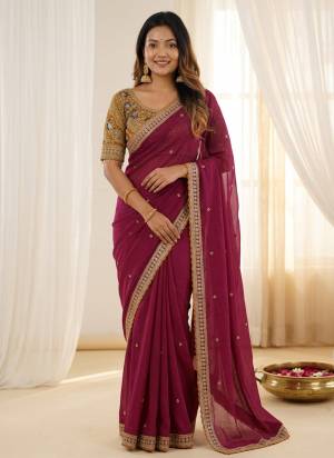 Looking These Party Wear Saree in Fine Colored.These Saree Are Rangoli Silk And Blouse is Fabricated On Rangoli Silk.Its Beautified With Designer Sequance,Jari Embroidery Work.