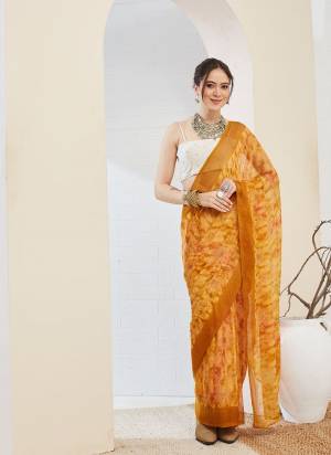 Looking These Party Wear Ready To Wear Saree in Fine Colored.These Saree Are Chiffon And Blouse is Chiffon Fabricated.Its Beautified With Designer Printed.